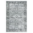 thumbnail image 5 of CAROMIO Area Rug Vintage Rug Traditional Floorcover Washable Accent Kitchen Rug Non Slip Thin Rug Distressed Floral Print Rug Bedroom Living Room, 8' x 10' Gray, 5 of 6