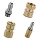 thumbnail image 1 of 4 Unids Adaptadores Rápidos para ras a Presión 1/4 Pulgada G / M22x1.5mm / M18x1.5mm, Conectores y de Latón Zulema Conector de manguera de lavado a presión, 1 of 8