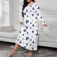 thumbnail image 3 of HomeGardon Nightgowns for Women,Women's Sleepwear,Women's Casual Long Gown Pajamas Home Wear Pajamas,XL-XXXXXL, 3 of 4