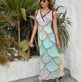 thumbnail image 3 of Mermaid Fish Scales Sleeveless Dress Female Clothing Dress Women Summer 2025 Dress, 3 of 7