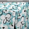 thumbnail image 4 of Floral Dog Crate Cover, Random Scribbles of Flower Motifs Paintbrush Strokes, Easy to Use Pet Kennel Cover Small Dogs Puppies Kittens, 7 Sizes, Turquoise Sky Blue, by Ambesonne, 4 of 6