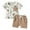 Khaki, variant on Fsqjgq Toddler Baby Boy Easter Outfit Cotton Clothing Sets Bunny Letter Print Short Sleeve T Shirt Top and Shorts Set 2Pcs Boys Summer Clothes 12M
