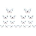 thumbnail image 2 of Airle 18 Pcs/ensemble Papillons pour Gâteaux Image Réaliste Vive Qualité Alimentaire Réutilisable Papier Décoratif Festif Simulation Papillon Décoration de Gâteaux Artisanat de Mariage, 2 of 8