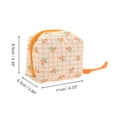 thumbnail image 2 of Unique Bargains 1 Pc Tulip Square Makeup Bag for Business Travel Orange Polyester, 2 of 5
