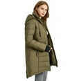 thumbnail image 4 of Orolay Women's Quilted Jacket Slim Down Jacket Outerwear Jacket Mid Length Overcoat Armygreen XS, 4 of 6