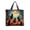 Pink, variant on Shadoumai Halloween Quilted Tote Bag for Women, Pumpkin Black Cat Witch Hat Print Large Spacious Handbag, Reusable Shopping Bag