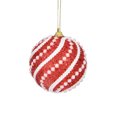 thumbnail image 1 of Bola de Navidad decorativa Methold 8 cm Rosa con encaje de perlas, 1 of 6