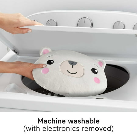Fisher-Price Lights & Lullabies Polar Bear Soother Crib-Attach Baby Sound Machine with Music, Infant
