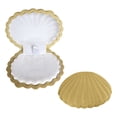 thumbnail image 2 of Velvet Storage Box SeaShell Velvet Jewelry Box Earthy Yellow Jewelry Storage and Display Organizer for Earrings Rings Necklaces(1Pcs) Rkxzt, 2 of 9
