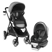 Angle View: GOLD SensorSafe Shyft Smart Modular Travel System (Moonstone Gray)