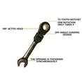 thumbnail image 6 of BELOWSYALER Ratcheting Wrench Flexible Head Double Joint Long Metric Ratcheting Wrench 8-19mm Open Ended Wrench for Maintenance, 6 of 6