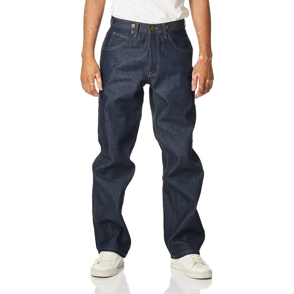 Key Industries Men's Indigo Denim Double Front Logger Dungaree Pant 38W x 32L