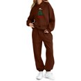 thumbnail image 2 of Birdeem Children's Winter Hooded Sweatshirt Set, Print Long Sweatpants Casual Sports Fleece-lined Warmth Two-piece, 2 of 5
