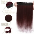 thumbnail image 4 of SEGO Clip in Hair Extensions Human Hair 3/4 Full Head 100% Real Remy Thick Hair Extensions Silky Straight Balayage Blonde Hair Pieces, 4 of 9