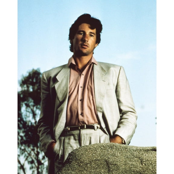 Richard Gere Cool 1970's Pose In White Suit 24X36 Classic Hollywood Poster