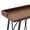 Rustic Brown, variant on Ktaxon Mid-Century Modern 82-inches Bar table, Long Pub Table with Curved Metal Frame, Rustic Brown Counter Height Desk for Dining Room, Kitchen, Bar, Brown
