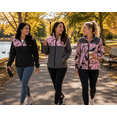 thumbnail image 5 of TrailCrest Women’s Fleece Long Sleeve Full Zip Jacket Coat, Pink Camo & Grey, 2X, 5 of 8