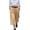 Khaki, variant on MLCDZ Women's Capri Palazzo Pants High Waist Wide Leg Baggy Lightweight Summer Beach Golf Camping Trendy Chino Cropped Trouser with Multiple Pockets