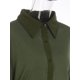 thumbnail image 4 of SAYOO , 2 uds., conjuntos de otoño para mujer, camisa de manga larga con solapa acanalada de Color sólido + traje de pantalón largo para mujer, negro/verde/blanco/azul SAYOO Moda, 4 of 8