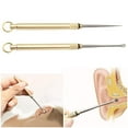 thumbnail image 2 of Toothpick/Ear-pick, Portable Reusable Titanium Alloy Ear-pick Ear Spoon Toothpick, with Waterproof Brass Case, for Backpacks Camping Hiking Travel, 2 of 7