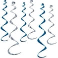 thumbnail image 2 of Beistle 4" - 24" & 2" - 36" Twirly Whirls Blue/Silver 18/Pack 50065-BS, 2 of 2
