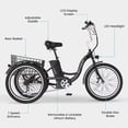 thumbnail image 5 of MOONCOOL 24"/26" Adult Electric Tricycle W/ Cover & Assembly Tools, Peak 700W 36V 10.4AH, 7 Speeds Step Through Electric Trike Motorized Three Wheel Electric Bikes w/ Large Basket for Women Men, 5 of 10