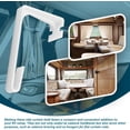 thumbnail image 4 of NOOTO 4 Pack White RV Curtains Holder for Camper Windows Side Curtain Hold RV Curtain Track Clips, 4 of 8