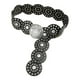 thumbnail image 5 of Cinturón de vaquero occidental jinwen de cuero PU para mujer Plata 105 cm 9 cm, 5 of 8