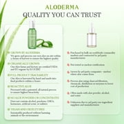 Aloderma Soothing Facial Serum with 85% Organic Aloe Vera - Calming Serum for Sensitive Skin with Natural Botanicals - Pure Aloe Vera Serum for Face - Lightweight Skin Calming & Nourishing Face Serum