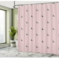 thumbnail image 4 of Ambesonne Sea Animals Shower Curtain, Shark Fins Pattern Art, 69"Wx70"L, Rose Dimgray, 4 of 4