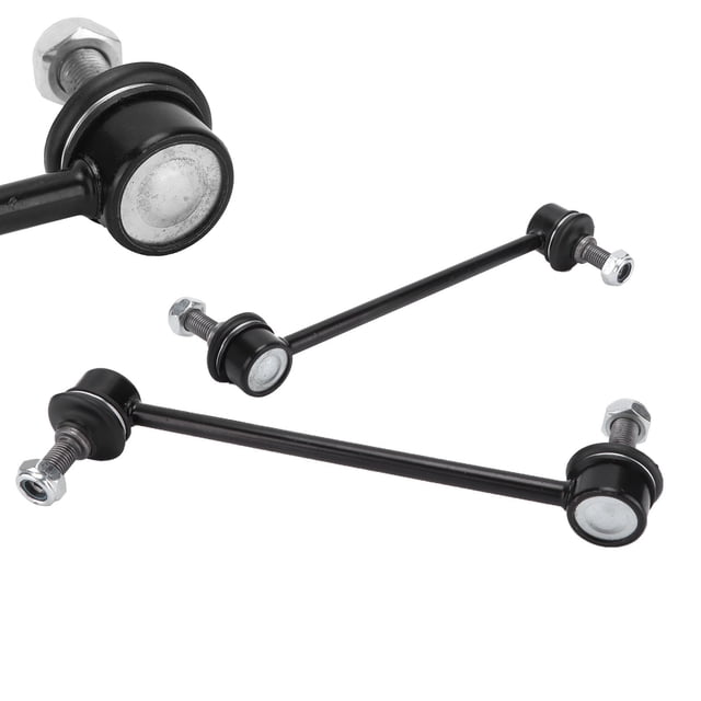 Steering Front Sway Bar End Links Stabilizer Bar, Convenient Durable Dudes Pair Sway Bar Link Rear with Nuts for Car