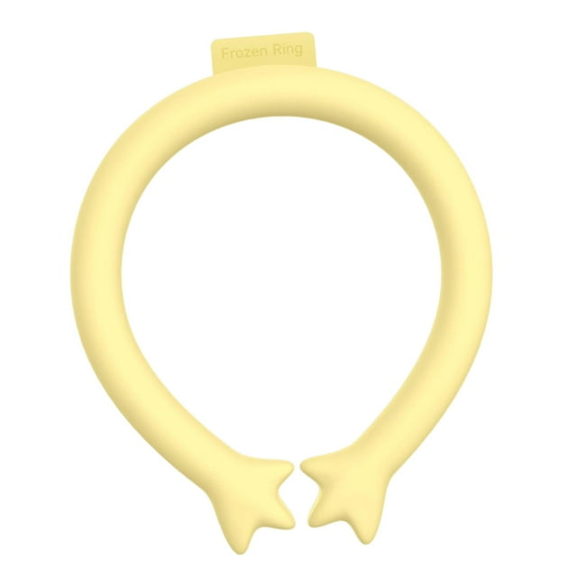 Neck Cooling Tube Cooling Neck Wraps Comfortable Lightweight Hands Free Ice Pack Yellow