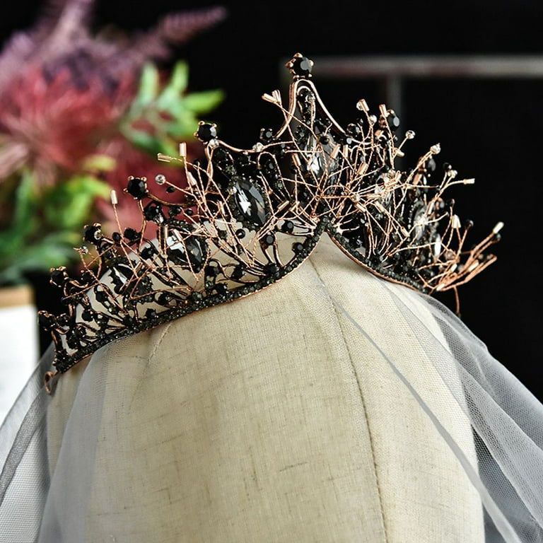 Bridal Headdress Crown Red Wedding Korean Wedding Dress Hair Accessories  Wedding Temperament Accessories Crowns for Women
