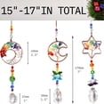 thumbnail image 6 of 3pcs Rainbow Chakra Crystal Suncatcher Windows Hanging Tree of Life Sun Catchers Decor with Prisms for Car, Feng Shui Charms Decor for Home, 6 of 13