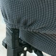 thumbnail image 3 of Elastic Soft Flannel Office Chair Slip Cover For Computer Chair Seats & Back Gray, 3 of 8