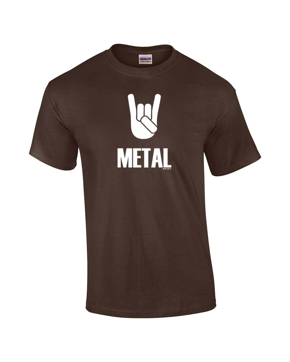 Heavy Metal Short Sleeve T-shirt Rock On Metal Music Alternative Bullhorn Horns - Picture 17 of 89
