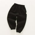 thumbnail image 6 of Esaierr Toddler Boys Cotton Jogger Sweatpants Baby Casual Solid Colour Anti-Mosquito Pants Summer Elastic Waist Trousers for Boys Aged 1 to 5, 6 of 9