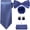Blue, variant on Complete 5 Pieces Tie Set in Gift Box, Solid Necktie + Satin Bow Tie + Pocket Square + Lapel Pin + Cufflinks, Versatile Formal Dress Kit