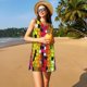 thumbnail image 3 of Fotbe Colorful Tie Dye Stained Glass 1 Vestido de Verano sin Mangas para Mujer – Vestido Midi Línea A, Estilo Camiseta Floral, Vestido Playero Casual y Fluido, 3 of 7