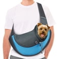thumbnail image 1 of Pet Dog Sling Carrier Breathable Mesh Travel Safe Sling Bag Carrier for Dogs Cats, 1 of 7