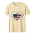 thumbnail image 4 of Busydd Independence Day T Shirts for Man Round Neck Short Sleeve Summer Tops 4th of July American Flag Print Patriotic Tees Casual Comfy Cotton T Shirts, 4 of 5