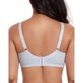 thumbnail image 4 of Exerin Women's Full Coverage Bras Wireless V-Neck Comfort Unlined Cotton Bra(34DD,Gray), 4 of 7
