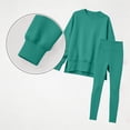 thumbnail image 6 of Zpanxa Sets for Women Clothing Two Piece Solid Crew Neck Long Sleeve Oversized Top and Leggings, 6 of 7