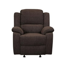 Glider Recliner, Brown Chenille