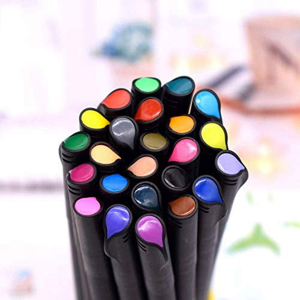 4pcs Soft Color Fluorescent Pens Set 1-4mm Clip Micro Tip Art Marker Spot  Liner for Drawing Paint A7493 - AliExpress
