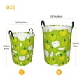 thumbnail image 2 of Lsque Green Apple pattern Laundry Hamper Basket, Tall Woven Rope Hamper Basket for Clothes, Lightweight Storage Basket, Collapsible Waterproof-Medium, 2 of 8