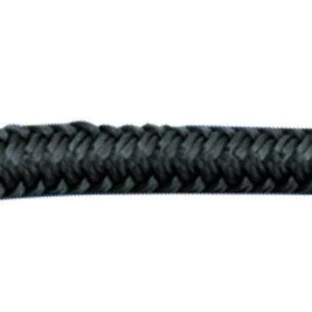 Nylon Liner - Sea-Dog 302112020Bk-1 Double Braided Nylon Dock Line - Black, 1/2