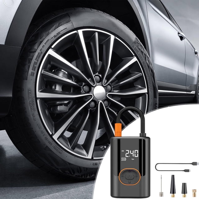 Sokhug Portable Car Tire Inflator Pump 100W, Multi-Function Air Compressor with LED Light