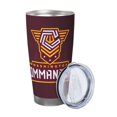 thumbnail image 2 of Taza térmica duradera de acero inoxidable 304 con tema del equipo de fútbol de Commanders con tapa y pajita Taza térmica de acero inoxidable de 20 oz Taza para automóvil Adecuada para bebidas frías y, 2 of 8