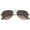 Gunmetal / Lavender, variant on sunglassLA Unisex Classic Teardrop Full Metal Frame Gradient Flat Lens Aviator Sunglasses (Silver / Smoke) - 51mm